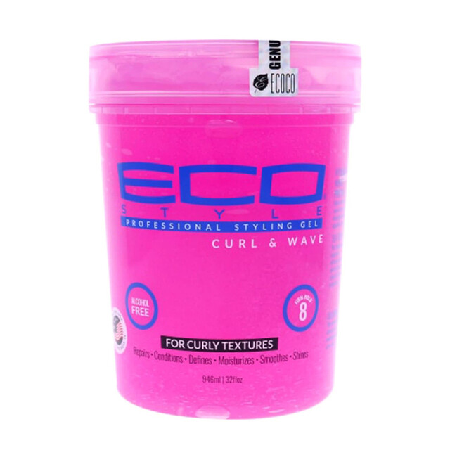 EcoStyler Styling Gel Curl & Wave Pink 32 oz